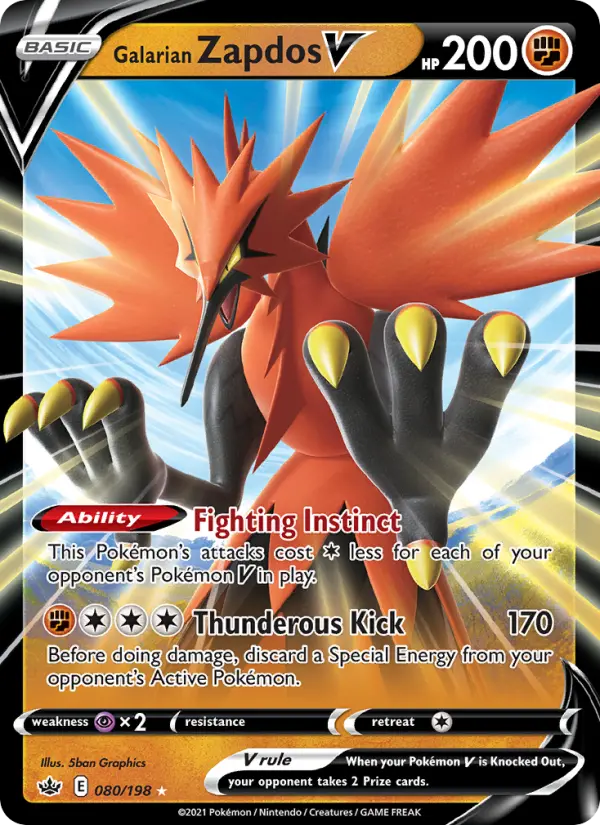 Galarian Zapdos V - 80