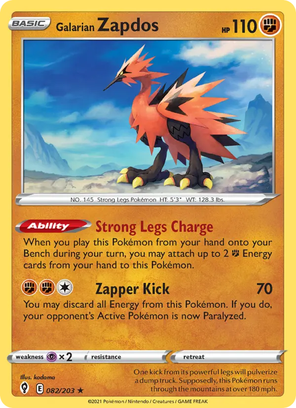 Galarian Zapdos - 82