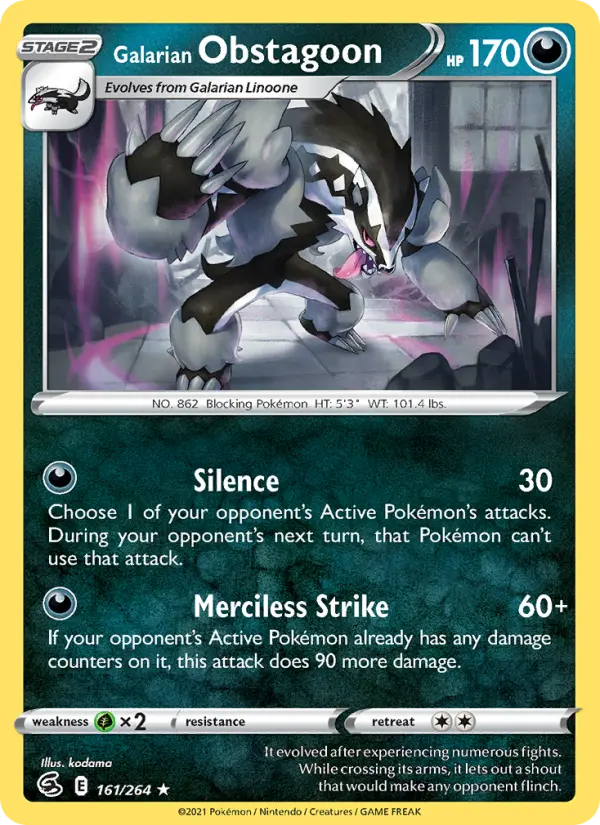 Galarian Obstagoon - 161