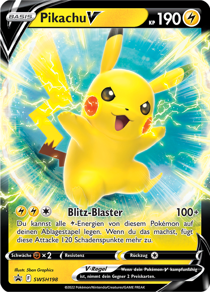 Pikachu V - SWSH198