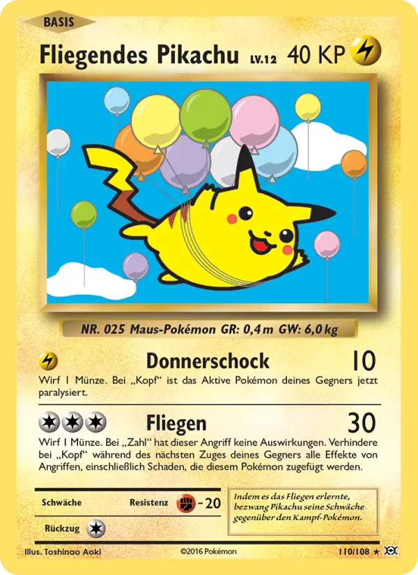 Fliegendes Pikachu - 110