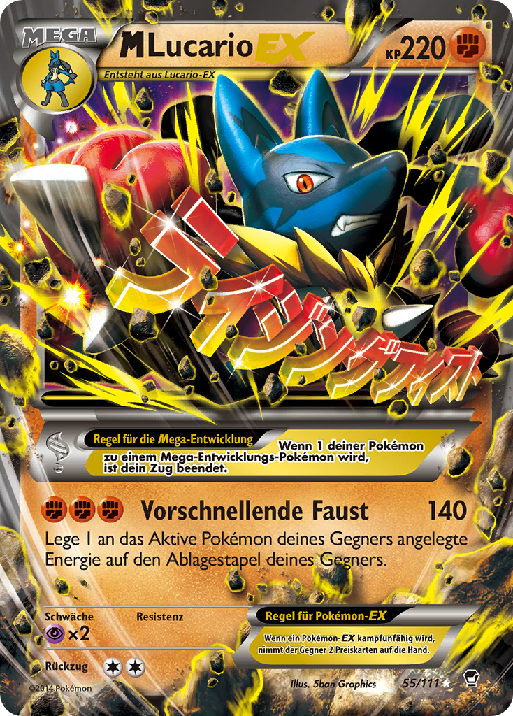 M Lucario EX - 55a