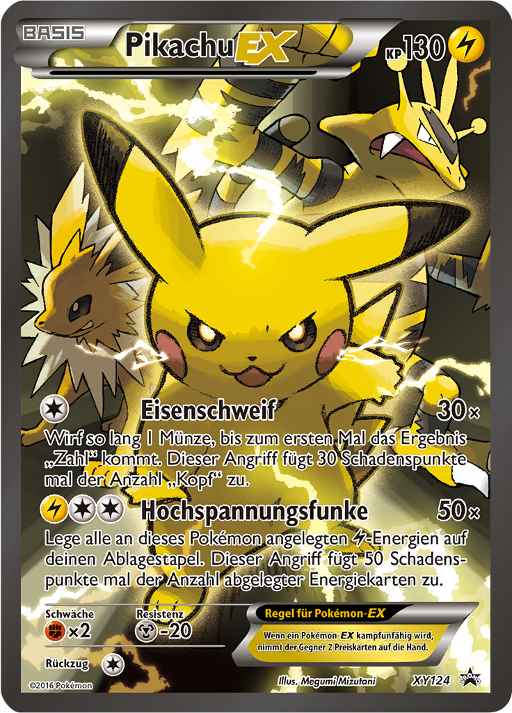 Pikachu EX - XY124